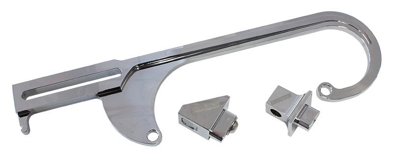 Aeroflow Performance Chrome Finish Aeroflow Billet Throttle Cable Bracket 4150 Style AF64-2026C SR
