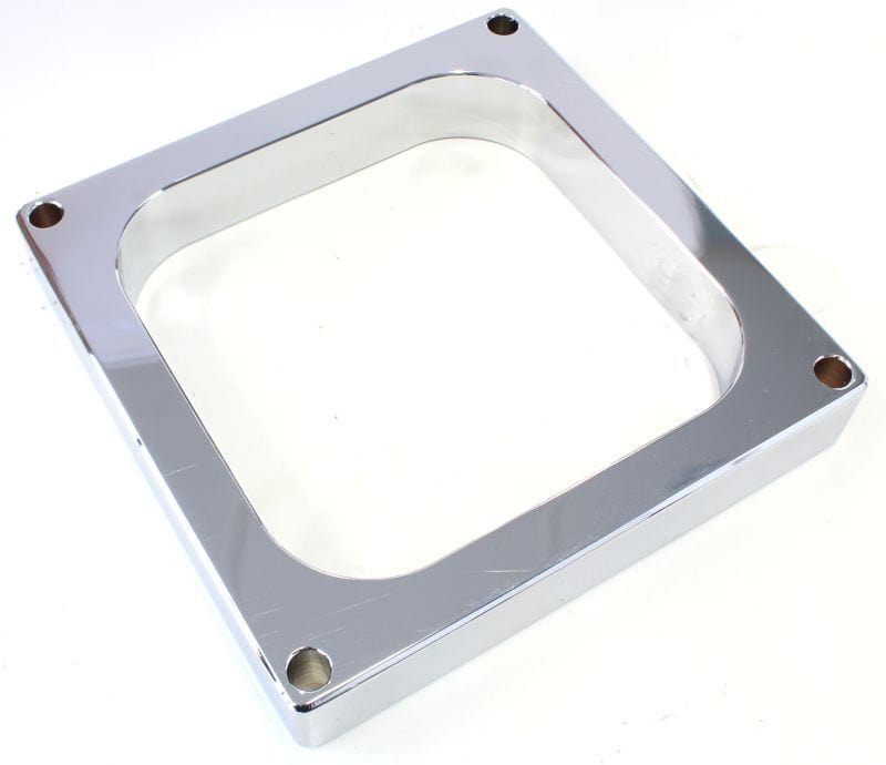 Aeroflow Performance Chrome Finish. Suit 4500 Style Flange Aeroflow 1" Open High Velocity Carburettor Spacer AF64-2090C SR