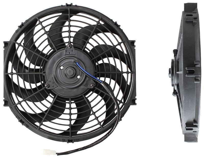 Aeroflow Performance Curved Blades, 12-13/64" (310mm) Mount Dia. Aeroflow 12" Electric Thermo Fan AF49-1001 SR
