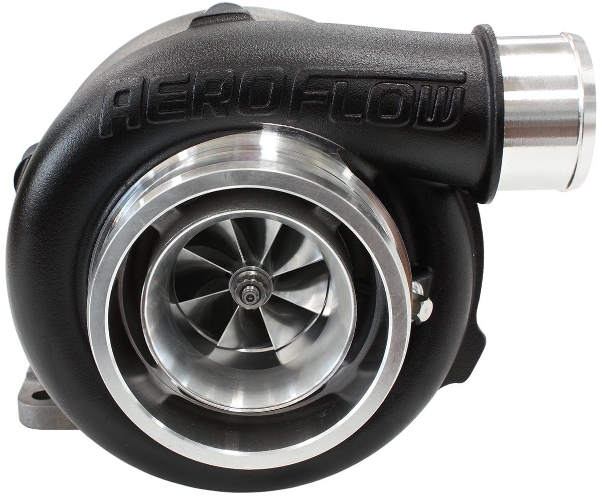 Aeroflow Performance External Wastegate, T3 Inlet Flange, V-Band Exhaust Flange Aeroflow BOOSTED 5455 1.06 Turbocharger 650HP, Hi Temp Black Finish AF8005-3002BLK SR