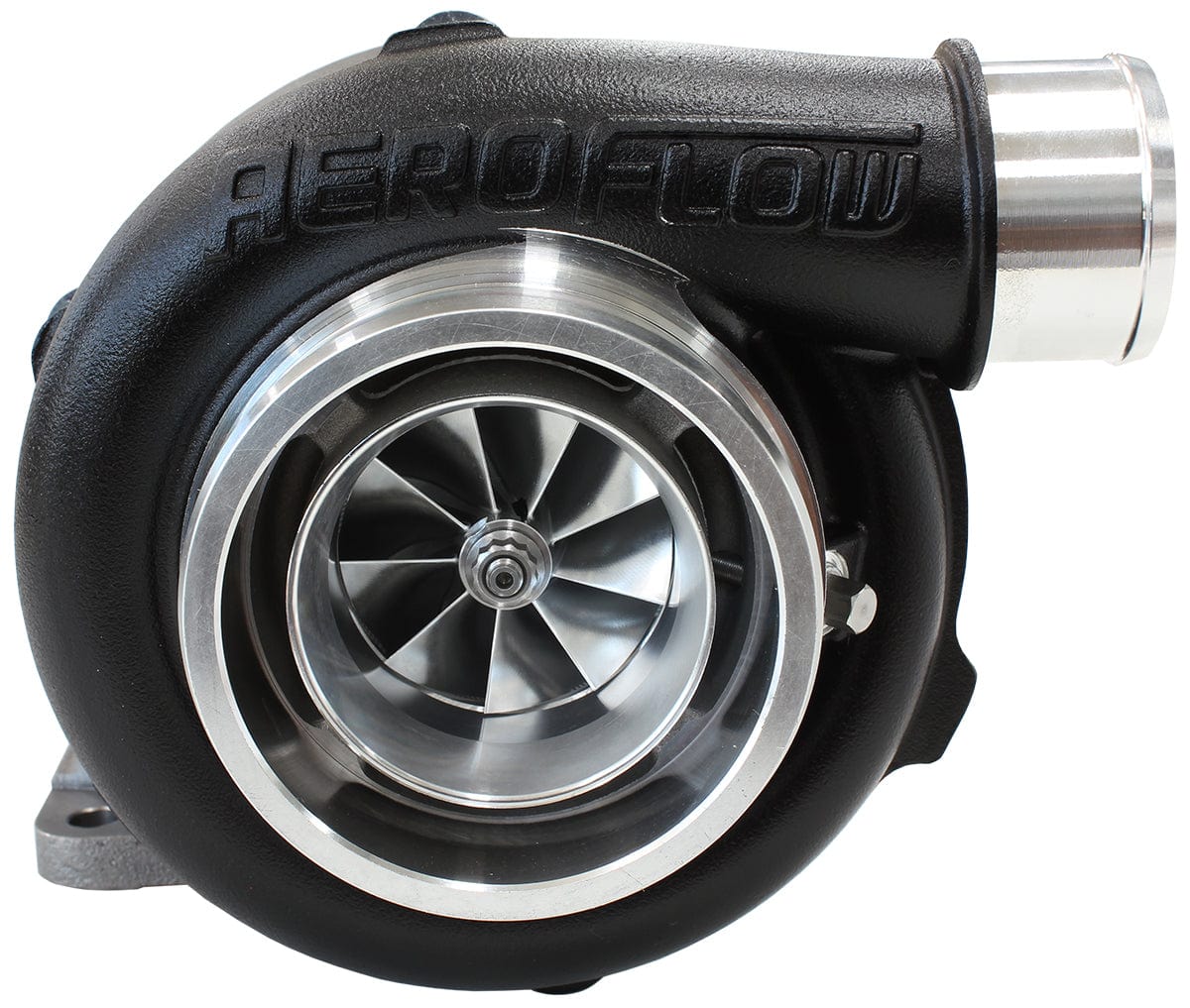 Aeroflow Performance External Wastegate, T3 Inlet Flange, V-Band Exhaust Flange Aeroflow BOOSTED 5862 1.06 Turbocharger 750HP, Hi Temp Black Finish AF8005-3012BLK SR