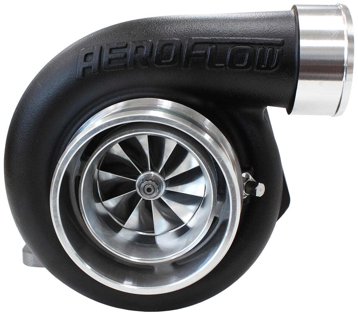 Aeroflow Performance External Wastegate, T3 Inlet Flange, V-Band Exhaust Flange Aeroflow BOOSTED 6662 1.06 Turbocharger 900HP, Hi Temp Black Finish AF8005-3017BLK SR