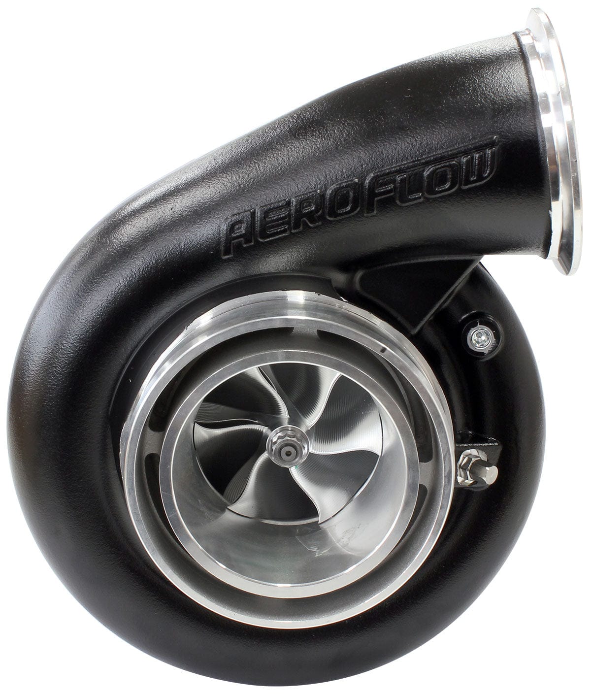 Aeroflow Performance External Wastegate, T4 Twin Entry Inlet Flange, V-Band Exhaust Flange Aeroflow BOOSTED B7875 T4 .96 Turbocharger 1150HP, Hi Temp Black Finish AF8006-4022BLK SR