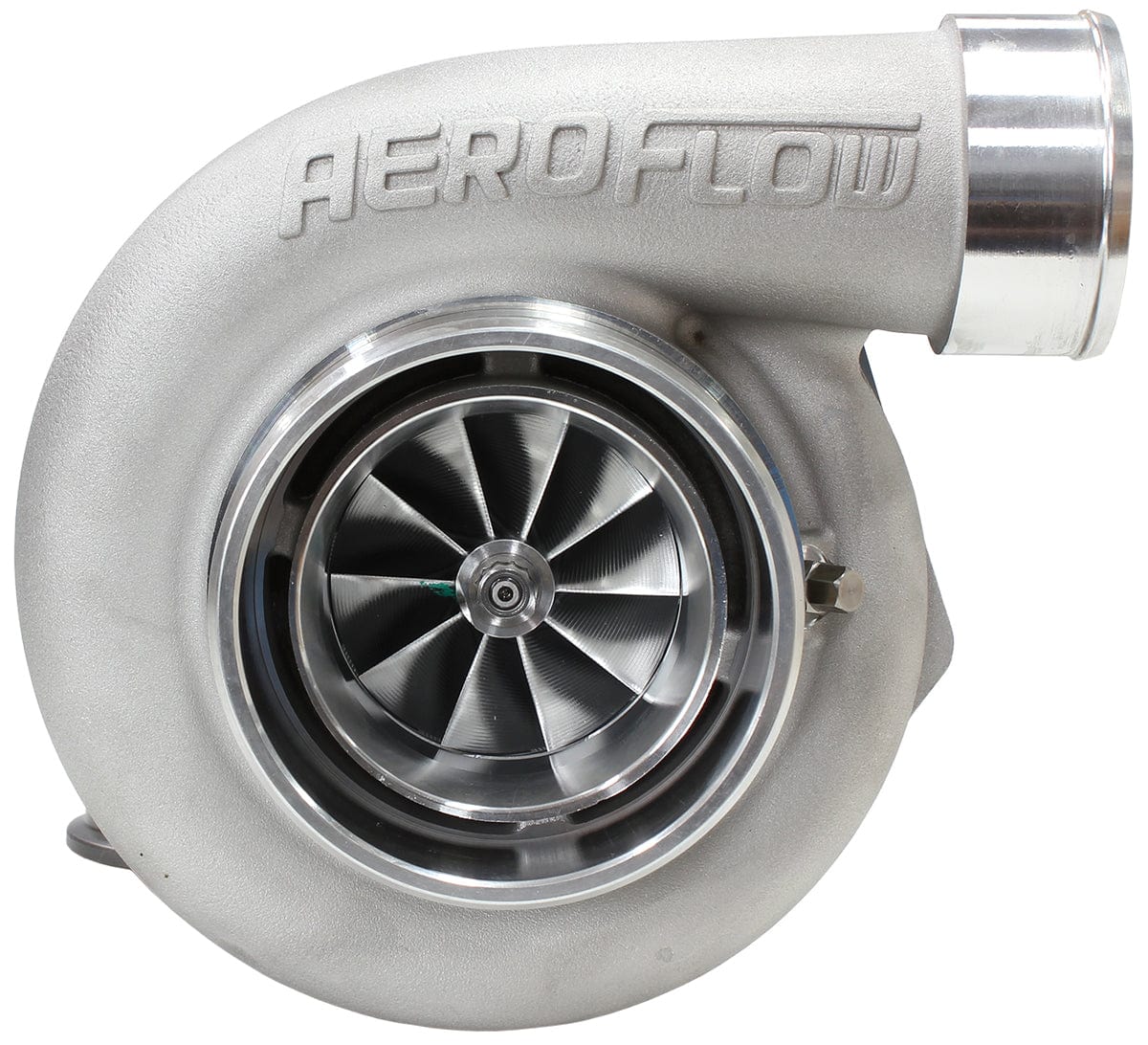 Aeroflow Performance External Wastegate, V-Band Inlet & Exhaust Flanges Aeroflow BOOSTED 6662 V-Band .83 Turbocharger 900HP, Natural Cast Finish AF8005-3022 SR