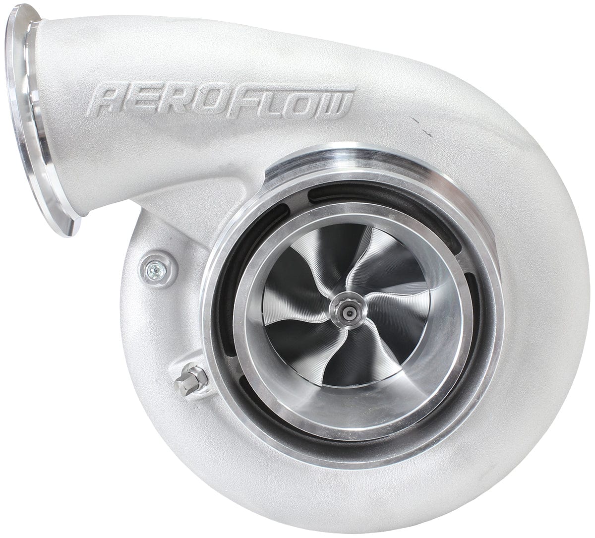 Aeroflow Performance External Wastegate, V-Band Inlet & Exhaust Flanges Aeroflow BOOSTED B7875 1.01 Reverse Rotation Turbocharger 1150HP, Natural Cast Finish AF8 SR