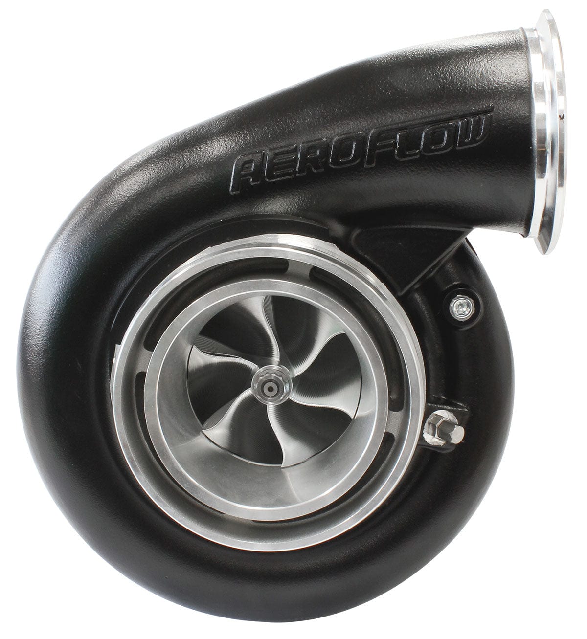 Aeroflow Performance External Wastegate, V-Band Inlet & Exhaust Flanges Aeroflow BOOSTED B7875 V-Band 1.01 Turbocharger 1150HP, Hi Temp Black Finish AF8006-4024B SR