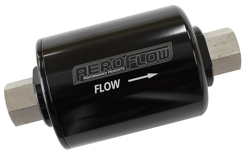 Aeroflow Performance Fits Ford with M14 x 1.5 Female Thread. (Z373 Equivalent) Aeroflow Billet OEM Style Fuel Filter with 40 Micron Element AF66-2056 SR