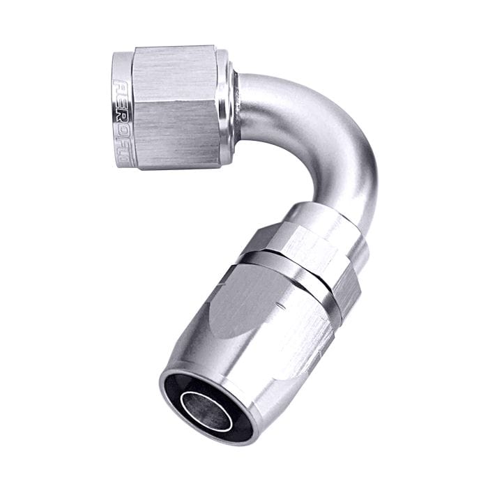 Aeroflow Performance Fittings 500 Series Cutter Swivel 120° Hose End. Suits 100 & 450 Series Hose SR