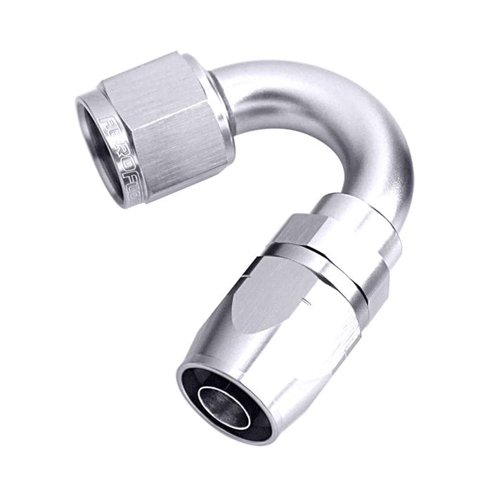 Aeroflow Performance Fittings 500 Series Cutter Swivel 150° Hose End. Suits 100 & 450 Series Hose SR