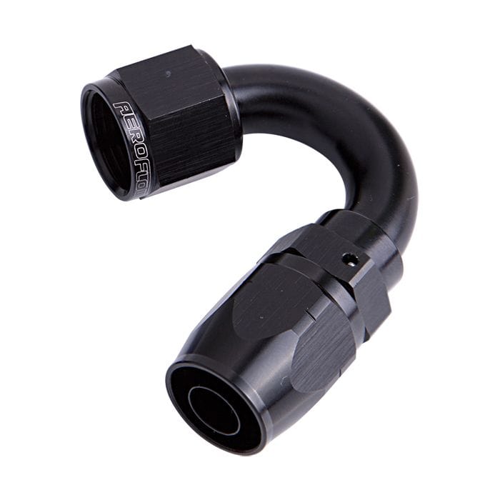 Aeroflow Performance Fittings 500 Series Cutter Swivel 150° Hose End. Suits 100 & 450 Series Hose SR