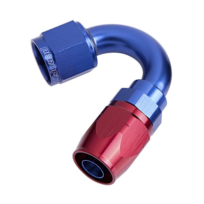 Aeroflow Performance Fittings 500 Series Cutter Swivel 150° Hose End. Suits 100 & 450 Series Hose SR