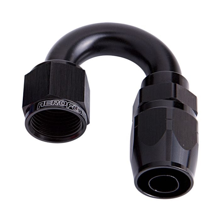 Aeroflow Performance Fittings 500 Series Cutter Swivel 180° Hose End. Suits 100 & 450 Series Hose SR