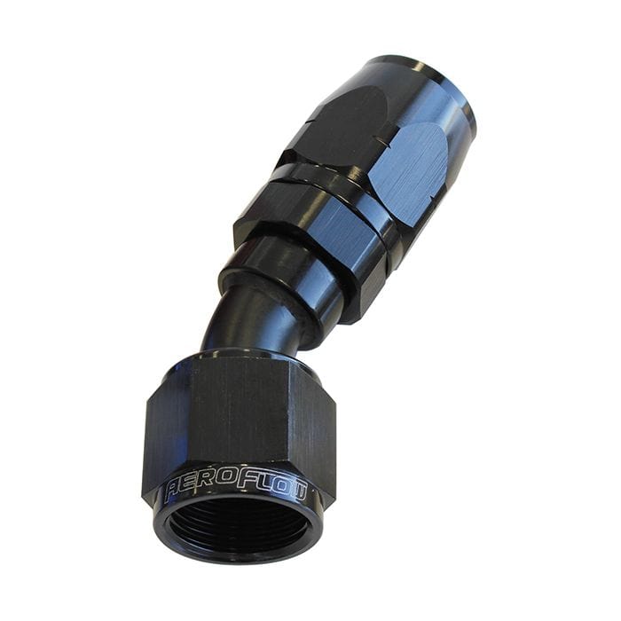 Aeroflow Performance Fittings 500 Series Cutter Swivel 30° Hose End. Suits 100 & 450 Series Hose SR