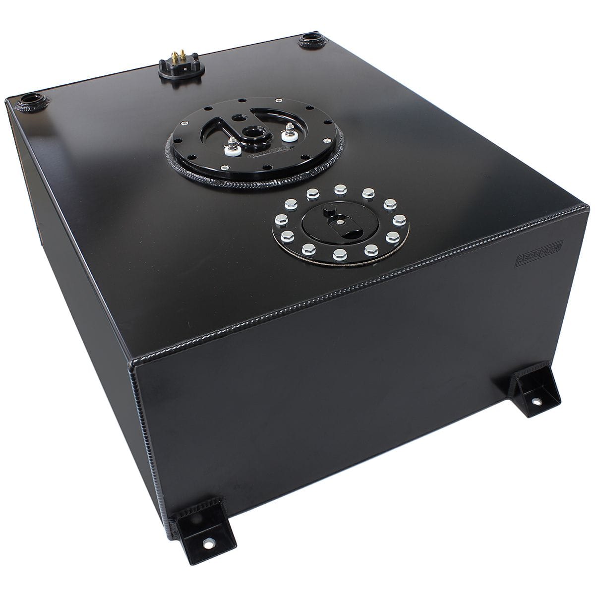 Aeroflow Performance Fuel Cells Aluminium 76 Litre (20 Gal) Fuel Cell Flat Bottom Triple 40mm Pump Hanger SR