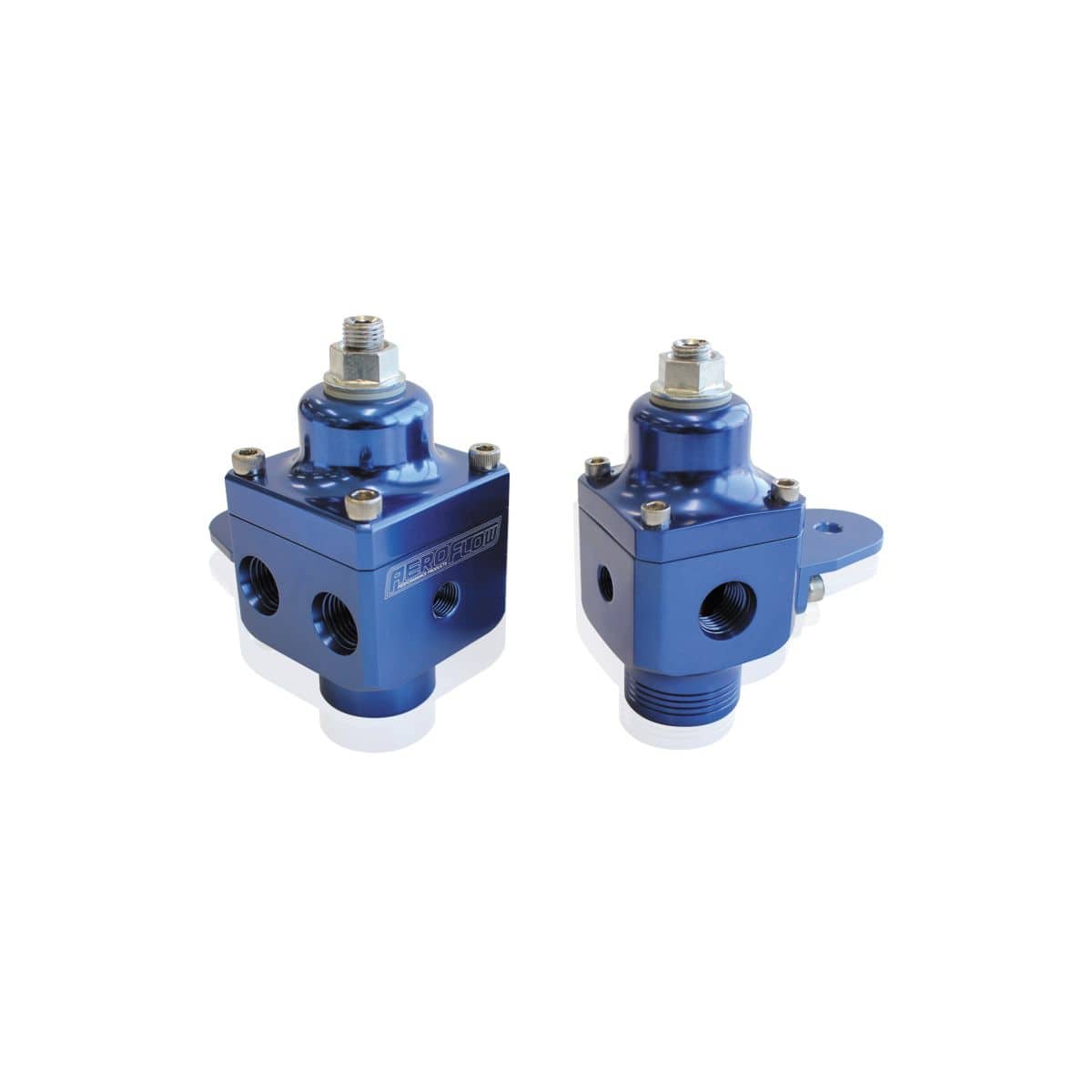 Aeroflow Performance Fuel Systems Billet 2 Port Carburettor Fuel Pressure Regulator -8 ORB SR