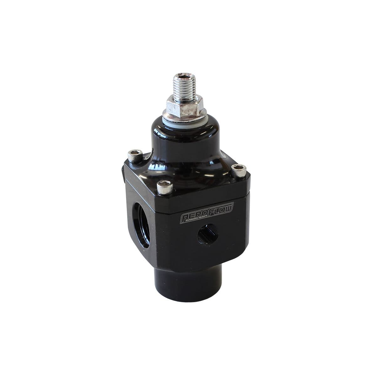 Aeroflow Performance Fuel Systems Billet 2 Port Carburettor Fuel Pressure Regulator -8 ORB SR