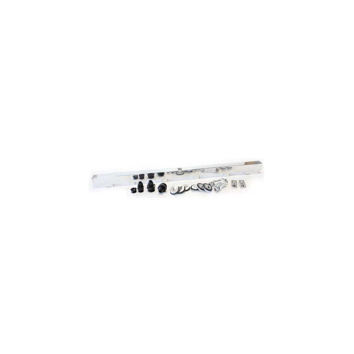 Aeroflow Performance Fuel Systems Polished Aeroflow RB25 Fuel Rail SR