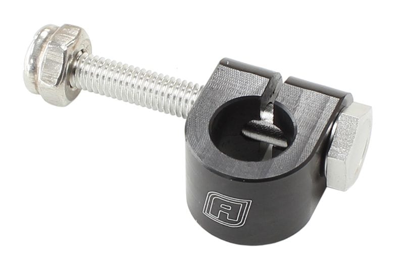 Aeroflow Performance Full Clamp, Black Aeroflow Billet Aluminium Clip Style Cable Mount AF3500-1011 SR