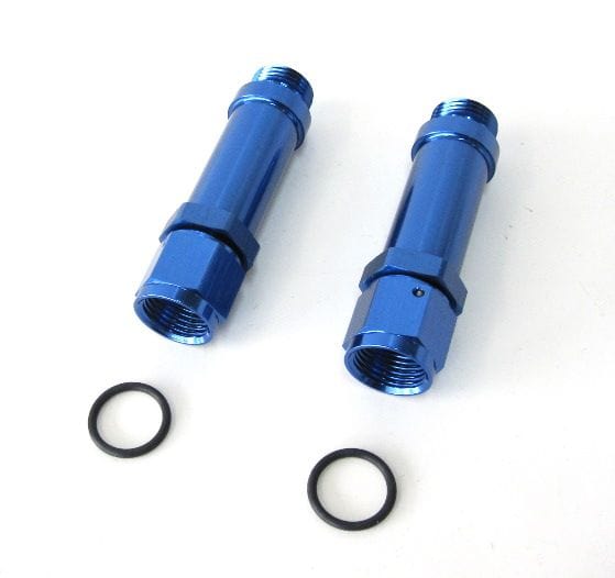 Aeroflow Performance Holley Ultra HP, -8 AN, Blue Finish, 2 per package Aeroflow Female Carburettor Inlet Adapter AF165-08-1 SR
