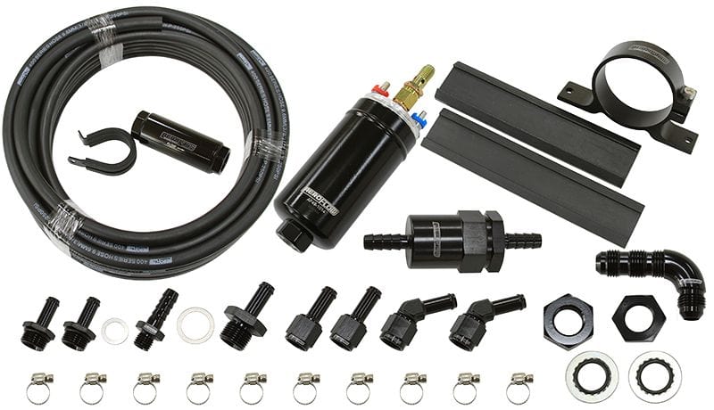 Aeroflow Performance Includes External inline pump, filters, hose and Aeroflow Universal EFI Fuel Delivery Kit AF66-40005 SR