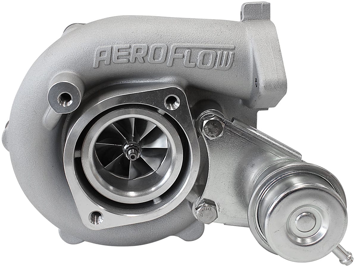 Aeroflow Performance Internal Wastegate, T25 / T28 Inlet Flange, 5-Bolt Exhaust Flange Aeroflow BOOSTED 4647 NISSAN .84 Turbocharger 440HP, Hi Temp Black Finish AF8005-2003 SR