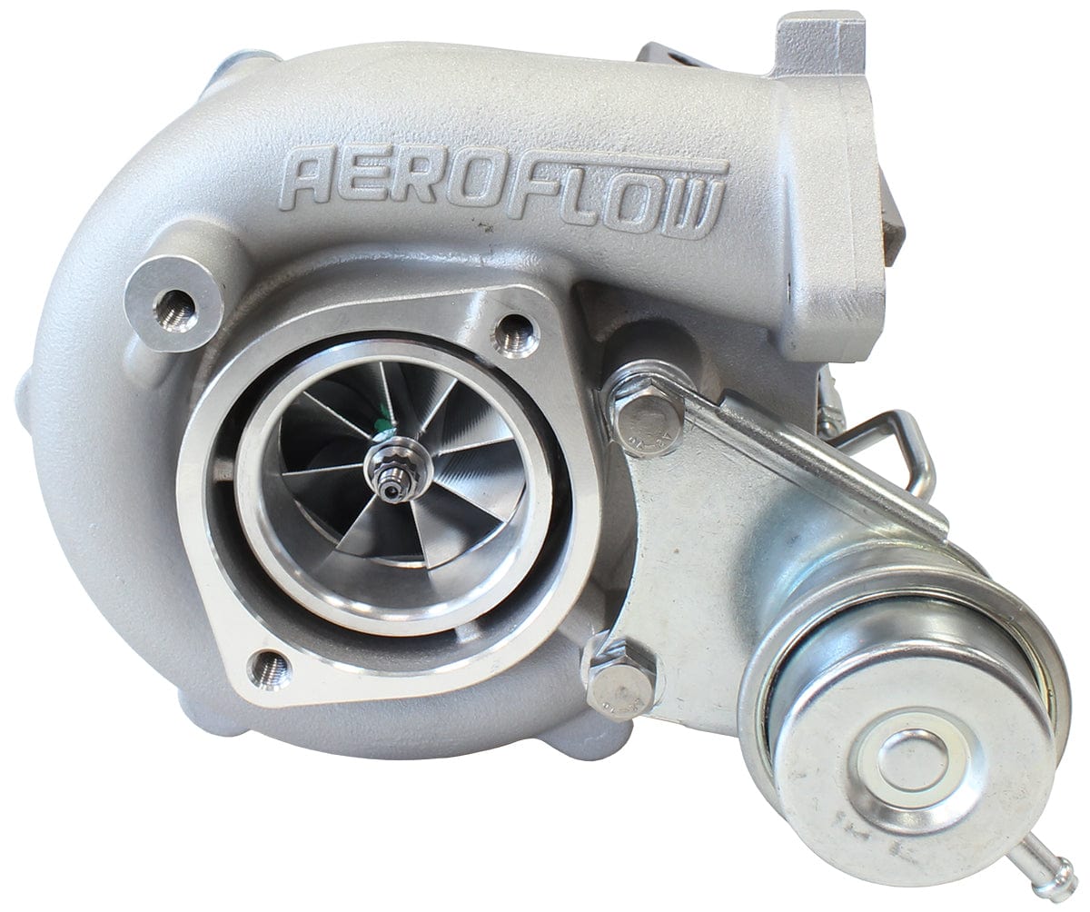 Aeroflow Performance Internal Wastegate, T25 / T28 Inlet Flange, 5-Bolt Exhaust Flange Aeroflow BOOSTED 5047 NISSAN .86 Turbocharger 550HP, Natural Cast Finish AF8005-2023 SR