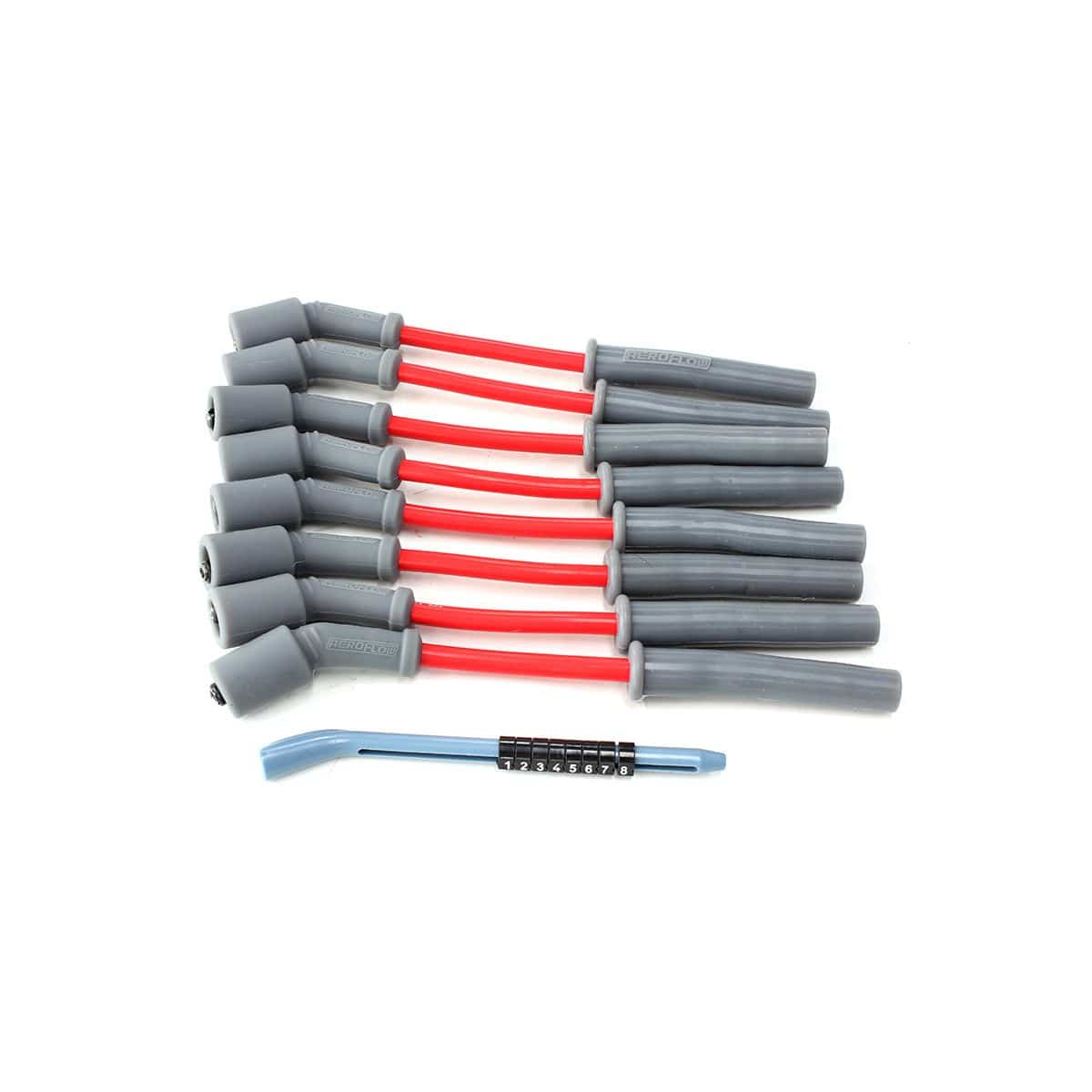 Aeroflow Performance LS Engine Parts AF4530-32819 Xpro 8.5mm Spark Plug Wire Sets Fits GM LS1 engines, 8" length SR
