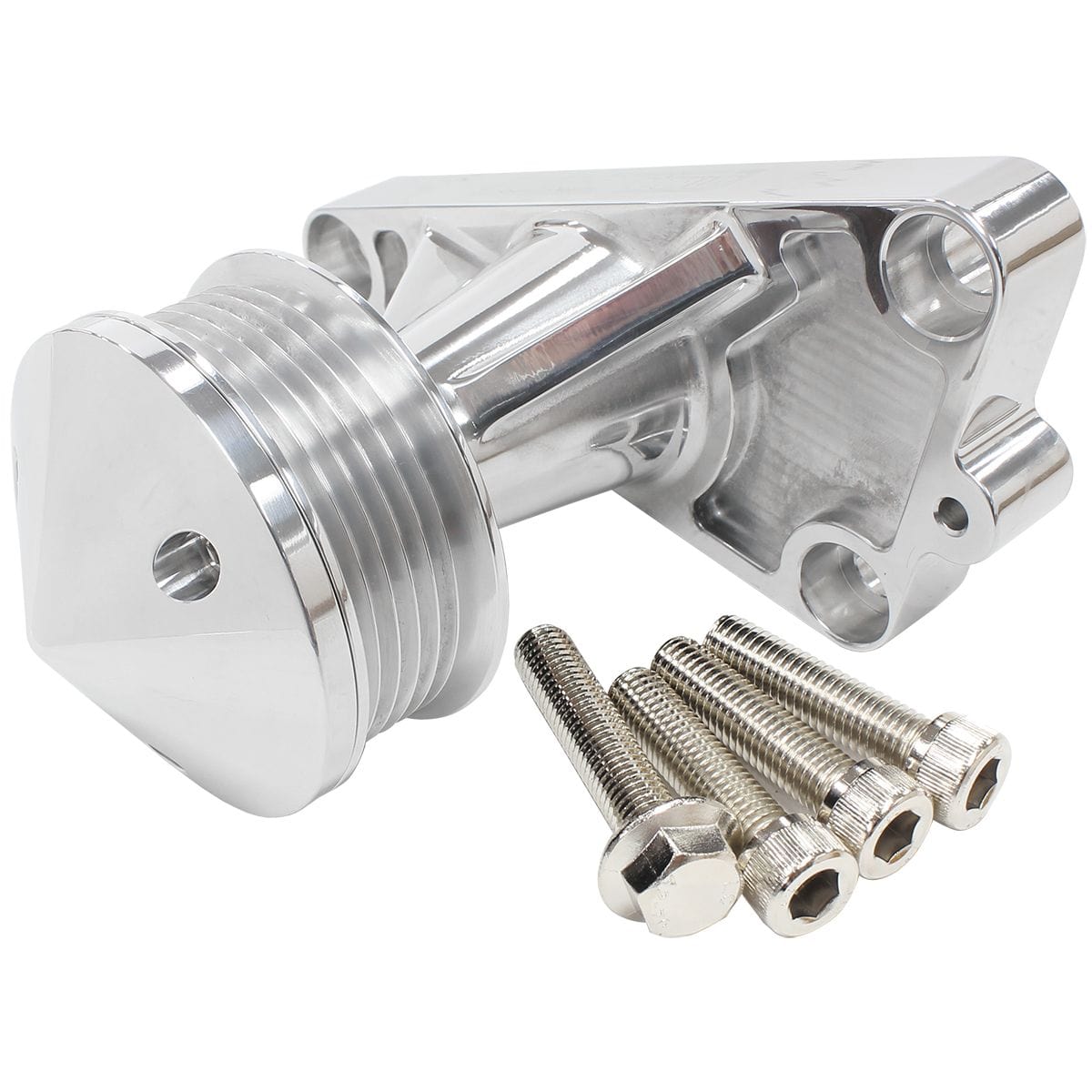 Aeroflow Performance LS Engine Parts Power Steer Delete Idler Bracket - LS Engine AF64-4367 SR