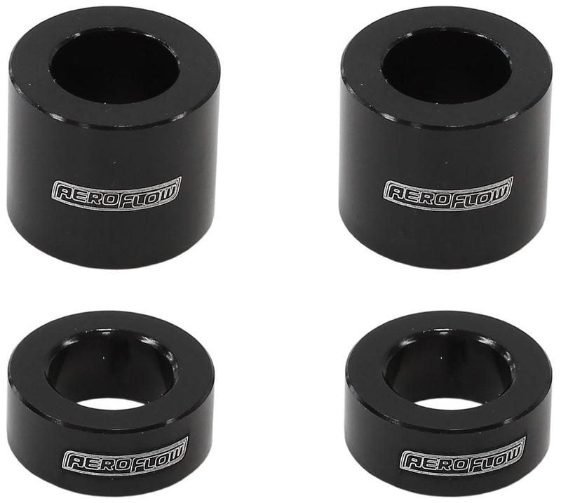 Aeroflow Billet Aluminium Bolt Spacers, Black AF64-4377BLK