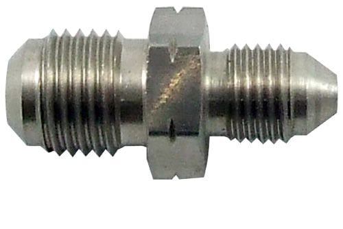 Aeroflow Performance Male -3AN to Male -3AN (Short) Aeroflow Stainless Steel Male Flare Union Fitting -3AN AF360-03 SR