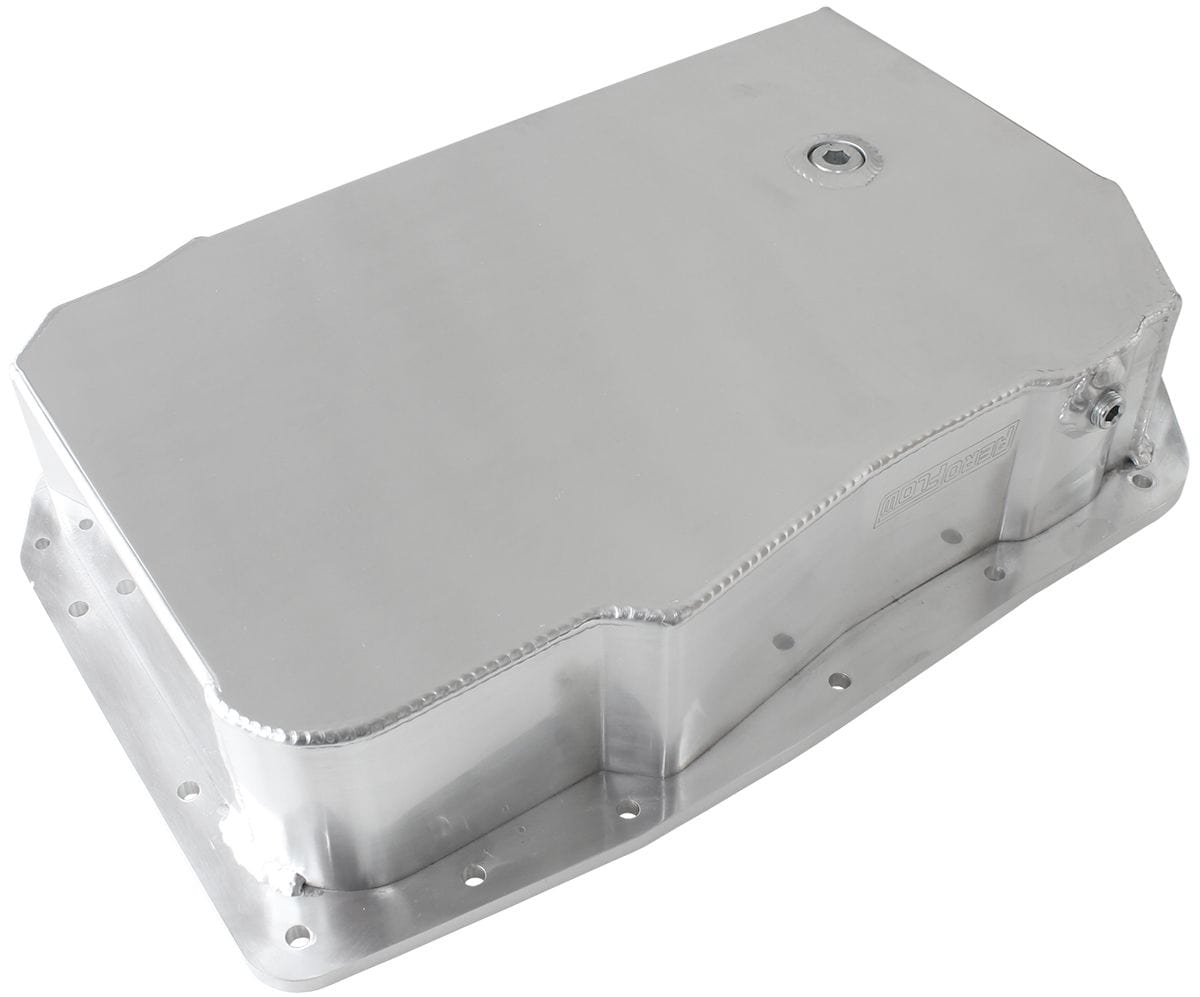 Aeroflow Performance Natural Finish Aeroflow 3.35" (85mm) Deep Fabricated Transmission Pan suit GM 6L80E AF72-3008 SR