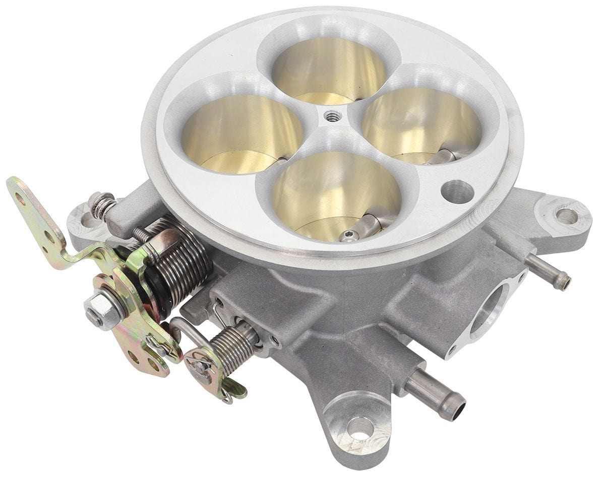 Aeroflow Performance Natural Finish. Suit 4150/4500 Aeroflow Cast Aluminium 4 Barrel 1000cfm Throttle Body AF64-2251 SR