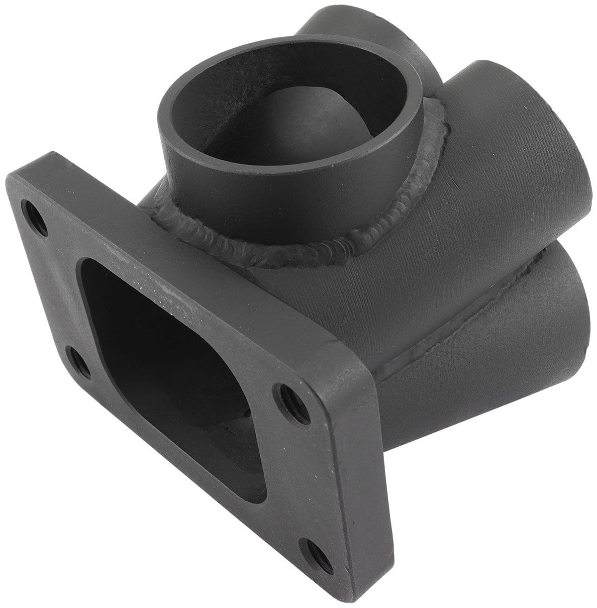 Aeroflow Performance No Wastegate Hole, Cast 304 Aeroflow 4 into 1 Round Turbo Merge Collector, T3 Single Entry Flange AF8340-2000 SR