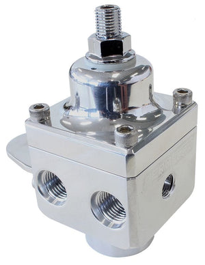 Aeroflow Billet 4-Port Carburettor Fuel Pressure Regulator -6 ORB AF66-2048P