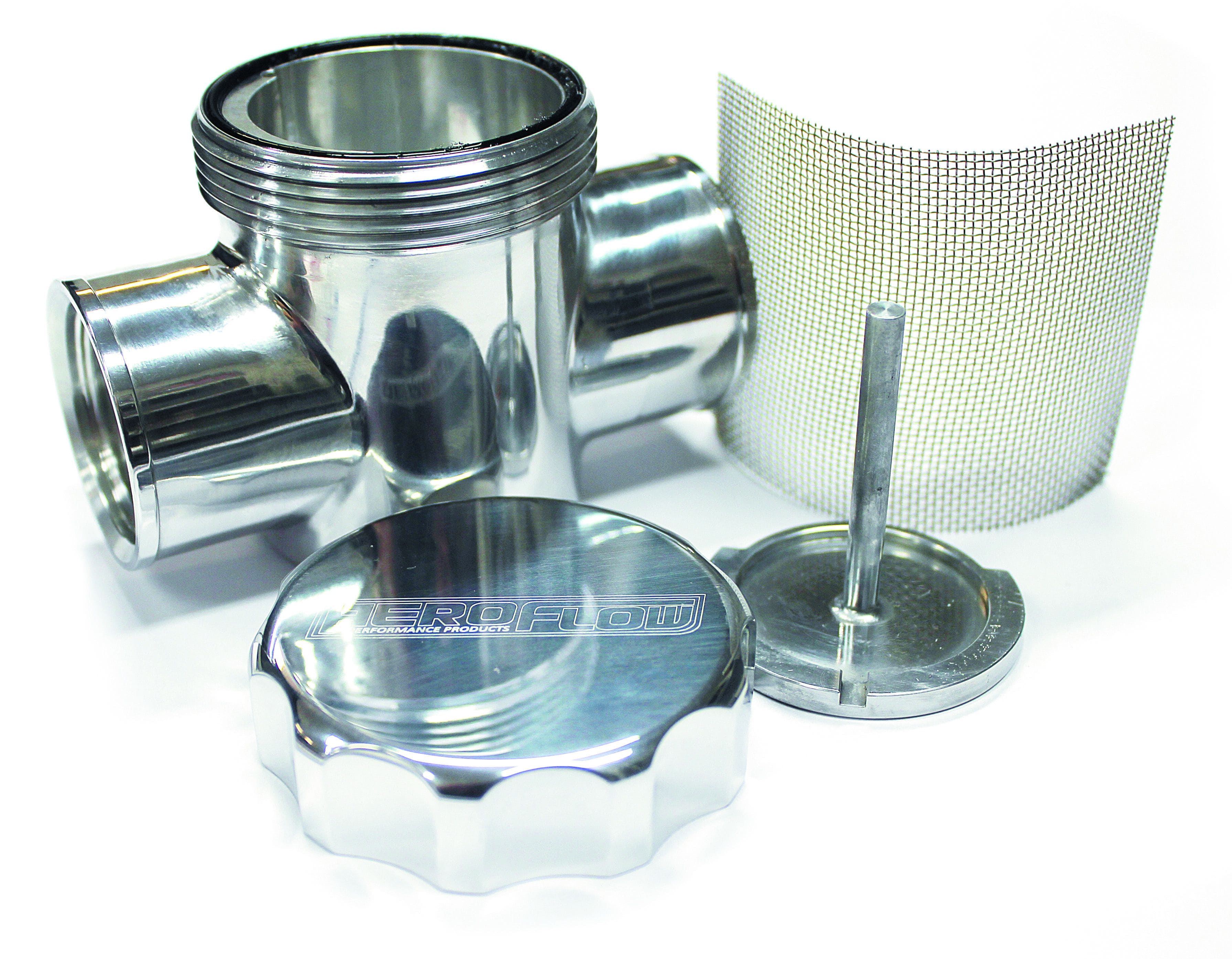 Aeroflow Performance Polished Finish Aeroflow Billet Radiator Filter/Filler AF64-2043P SR