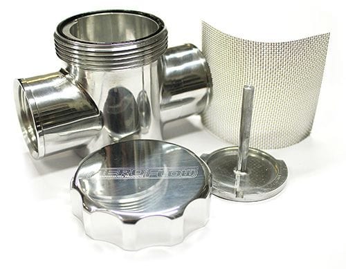 Aeroflow Performance Polished Finish Aeroflow Billet Radiator Filter/Filler AF64-2043P SR