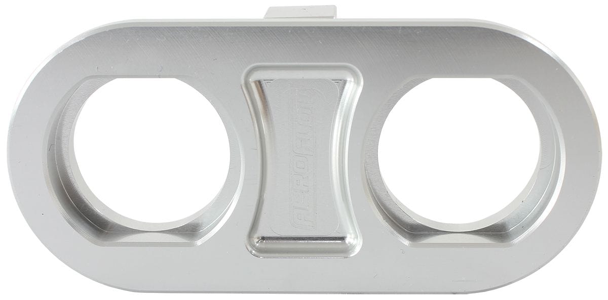 Aeroflow Performance Polished Finish Aeroflow Universal Modular 2-Port Billet Bulkhead Plate AF88-2006 SR