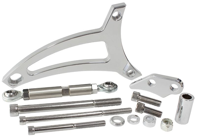 Aeroflow Performance Polished Finish. Suit Ford 351W with passenger side water pump hose i Aeroflow Standard Mount Billet Alternator Bracket AF64-4005 SR