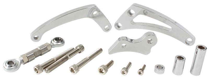 Aeroflow Performance Polished Finish. Suit SB Chevy with Short Water Pump Aeroflow Low Mount Billet Alternator Bracket (Passenger Side) AF64-4004 SR