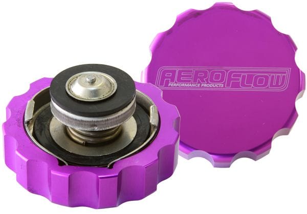 Aeroflow Performance Purple Finish. Aeroflow Billet Radiator Cap Small Style suit 32mm Water Neck AF64-5032PUR SR