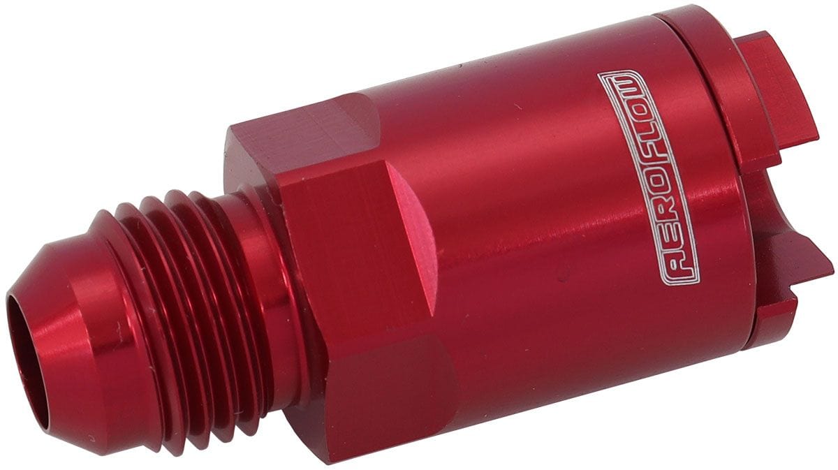 Aeroflow Performance Red Finish Aeroflow Push-On EFI Fuel Fitting 5/16" Return Side AF808-01R SR