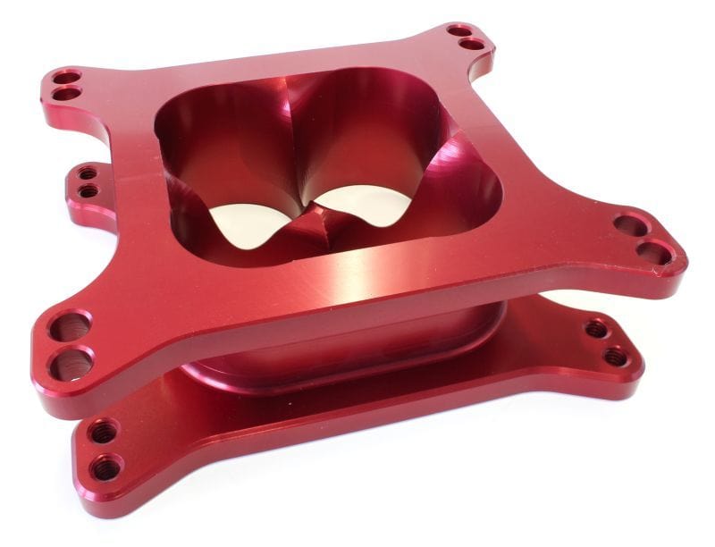 Aeroflow Performance Red Finish. Suit 4150 Style Flange Aeroflow 2" Tapered High Velocity Carburettor Spacer AF64-2071R SR