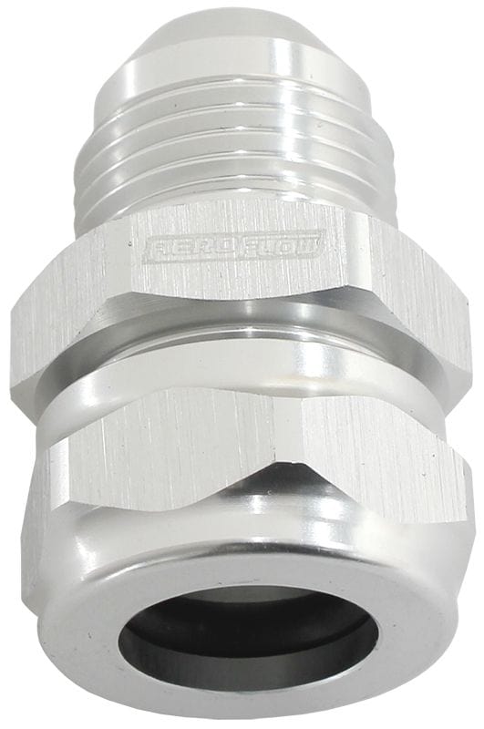 Aeroflow Performance Silver Finish Aeroflow 15mm Barb to -8AN Adapter AF741-08-09S SR