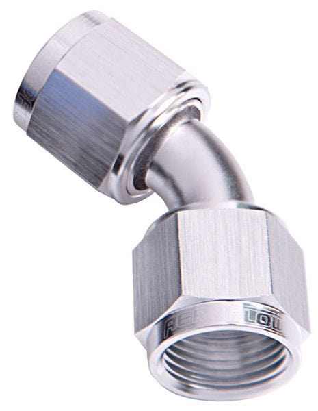 Aeroflow Performance Silver Finish Aeroflow 45° Female Swivel Coupler -20AN AF132-20S SR