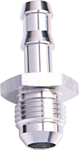 Aeroflow Performance Silver Finish Aeroflow AN Flare to Barb Adapter -10AN to 5/8" AF817-10-08S SR