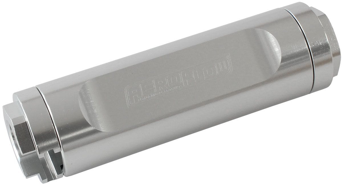 Aeroflow Performance Silver Finish Aeroflow Dual Female 3/8" Push-On EFI Fuel Fitting AF809-02S SR