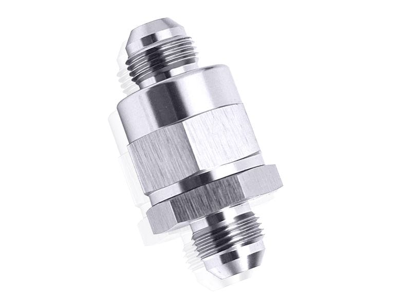 Aeroflow Performance Silver Finish Aeroflow Inline Check Valve -8AN AF612-08S SR
