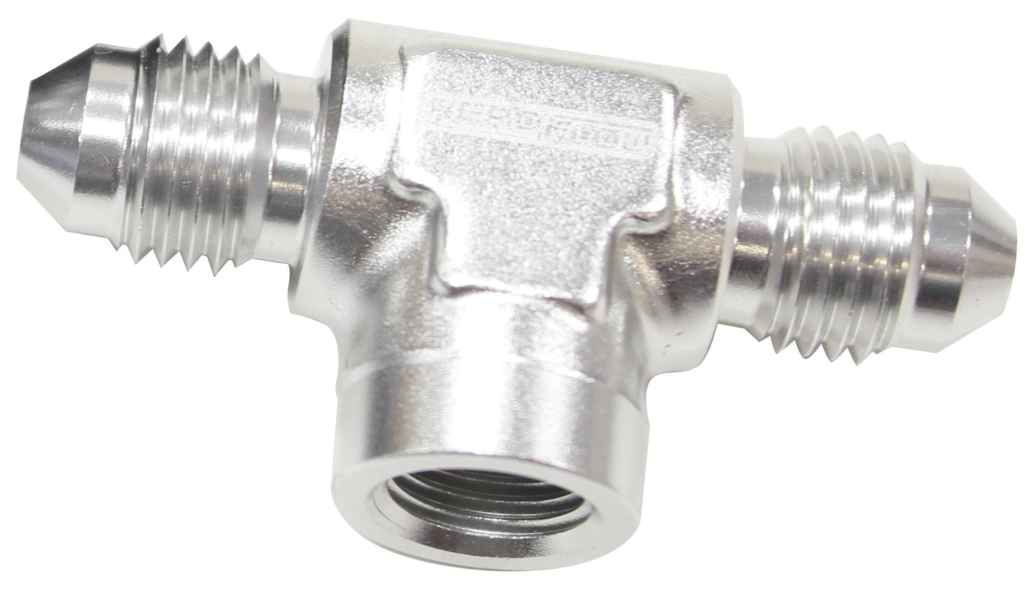 Aeroflow Performance Silver Finish Aeroflow Male Tee with Female 1/8" -3AN AF918-03-02S SR