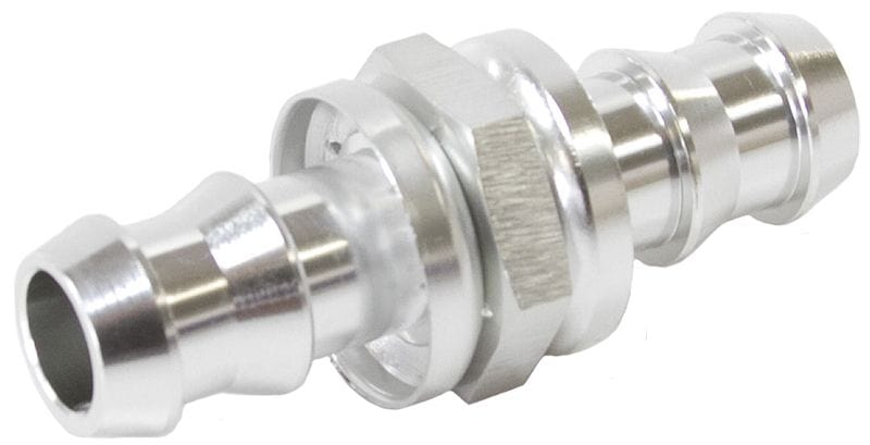 Aeroflow Performance Silver Finish Aeroflow Male to Male Barb Push Lock Adapter -12 to -12 AF410-12S SR