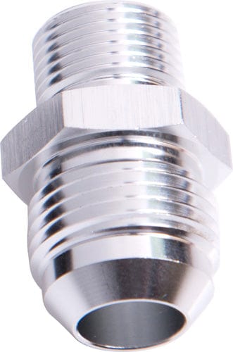 Aeroflow Performance Silver Finish Aeroflow Metric to Male Flare Adapter M12 x 1.25mm to -4AN AF730-04S SR